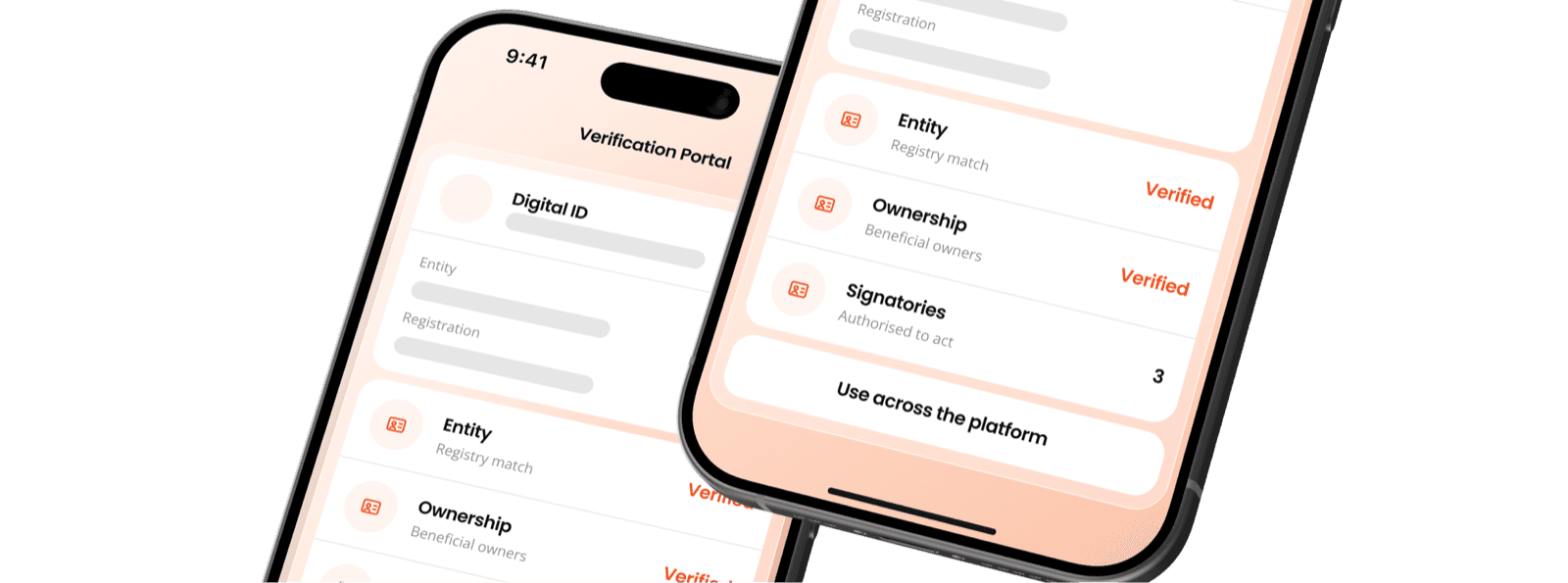 Digital ID Framework product interface
